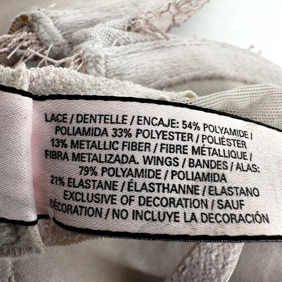 Victoria's Secret Dream Angels Push Up Bra Floral Lace Padded Underwire Pink 32B - Picture 3 of 5